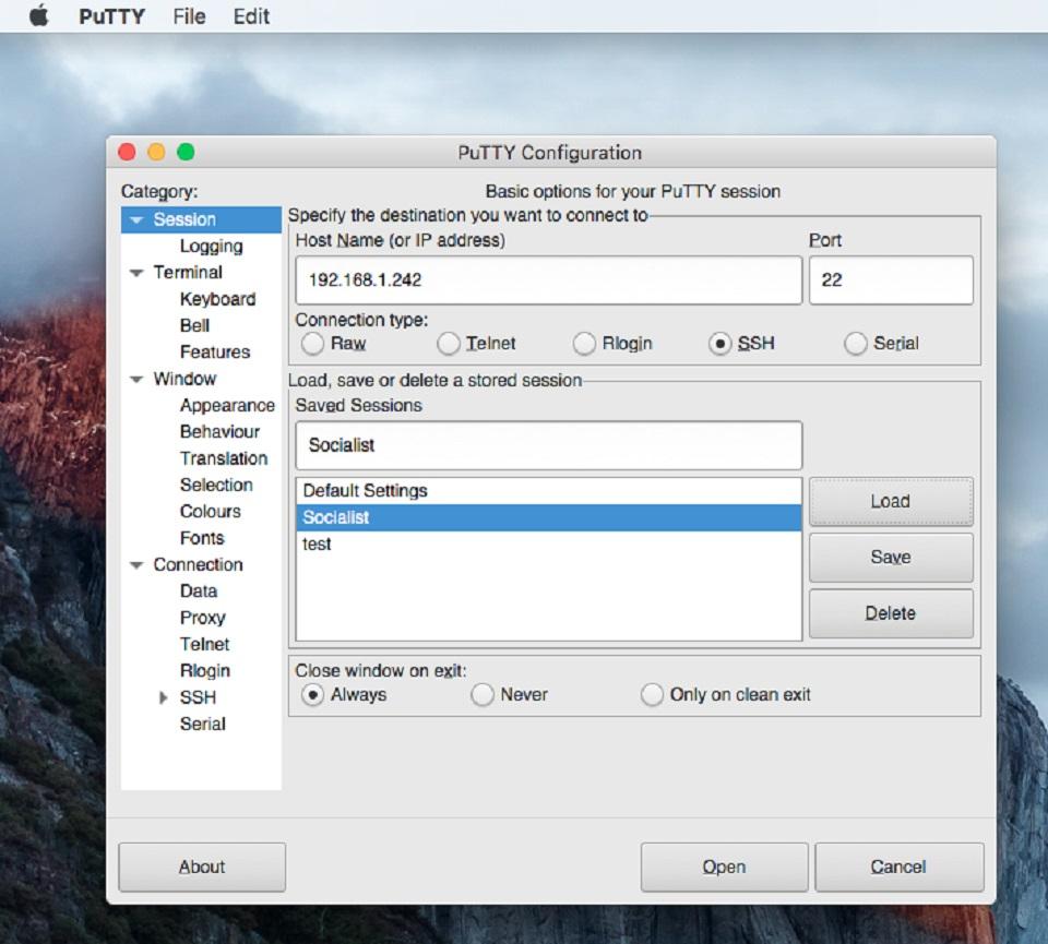 Download putty for mac os